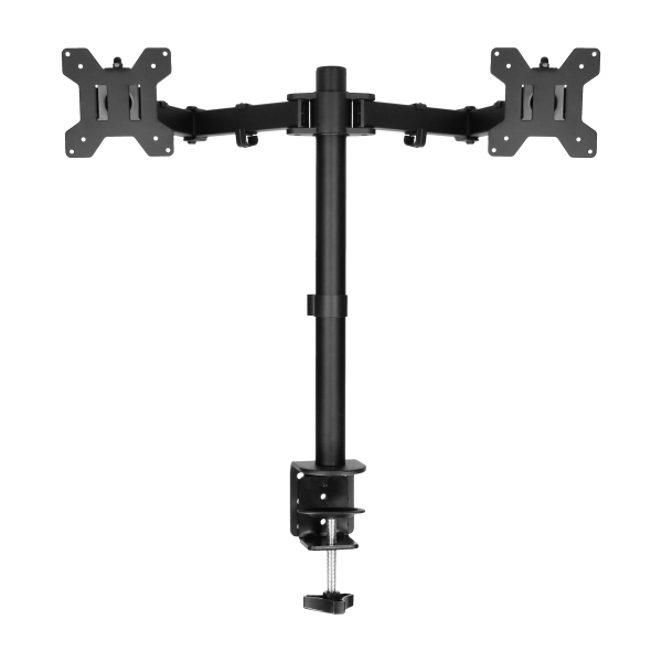 Full motion dual monitor arm, 13"-27″